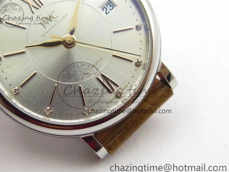 MIROTIME 0127 Durable Portofino 37mm SS V7F 1:1 Best Edition White Dial on Light Brown Leather Strap A 7092